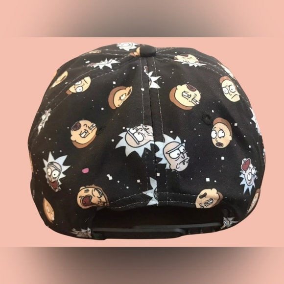 RICK AND MORTY ADULT SWIM CARTOON BIOWORLD SNAPBACK FLAT BILL CAP & LANYARD - Picture 7 of 12